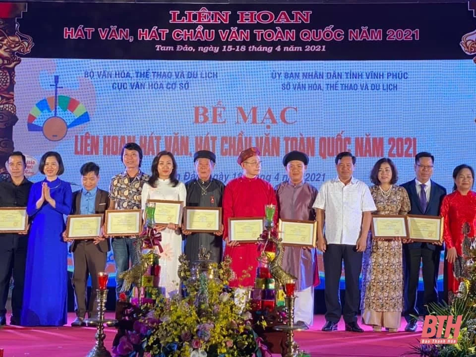 Thanh Hóa giành Giải A tại Liên hoan hát văn, hát chầu văn toàn quốc năm 2021