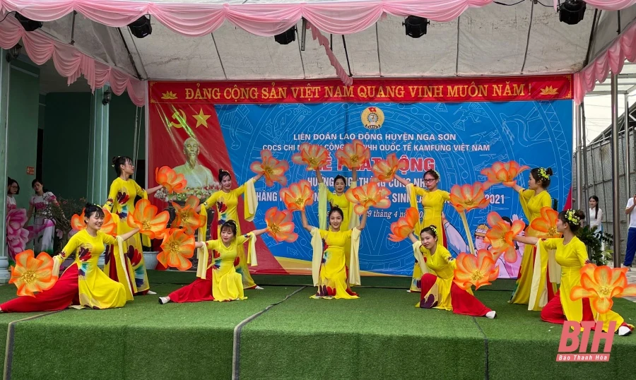 LĐLĐ Nga Sơn phát động hưởng ứng “Tháng Công nhân” năm 2021