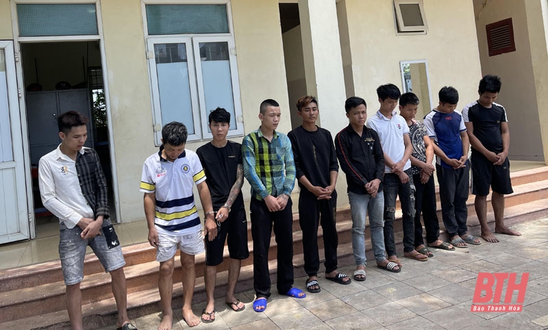 Bắt 9 đối tượng tàng trữ, sử dụng trái phép ma túy tại khu nhà trọ