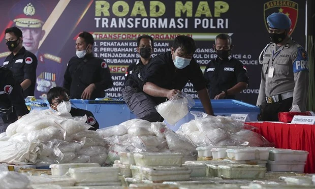Indonesia thu giữ hơn 581 kg ma túy đá từ vùng “Tam giác Vàng”