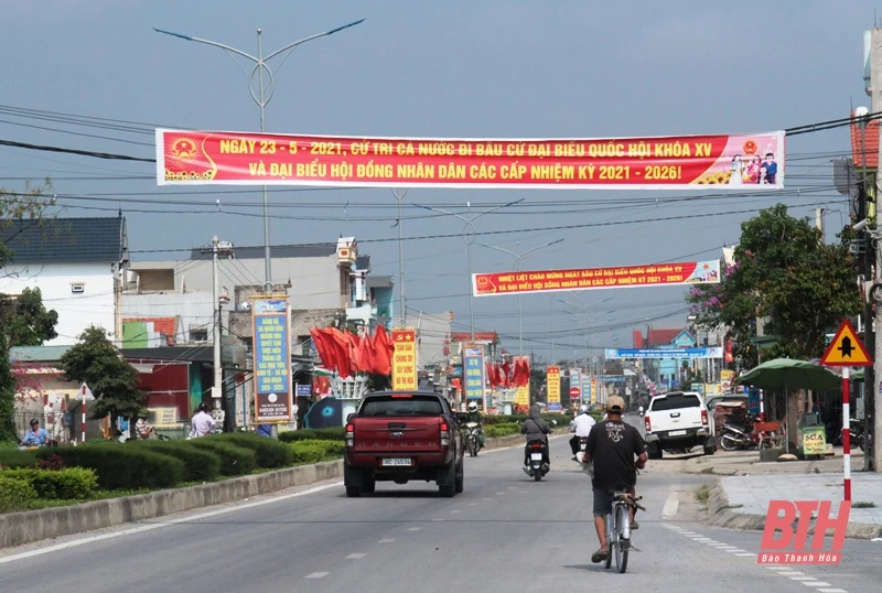 Huyện Hoằng Hóa tăng cường phòng, chống dịch bảo đảm an toàn cho ngày bầu cử