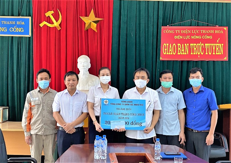 Công đoàn Công ty Điện lực Thanh Hóa hưởng ứng T háng c ông n hân năm 2021
