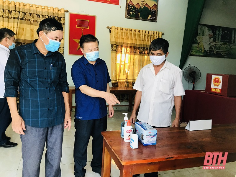Kiểm tra công tác đáp ứng phòng, chống dịch COVID-19 tại huyện Nông Cống