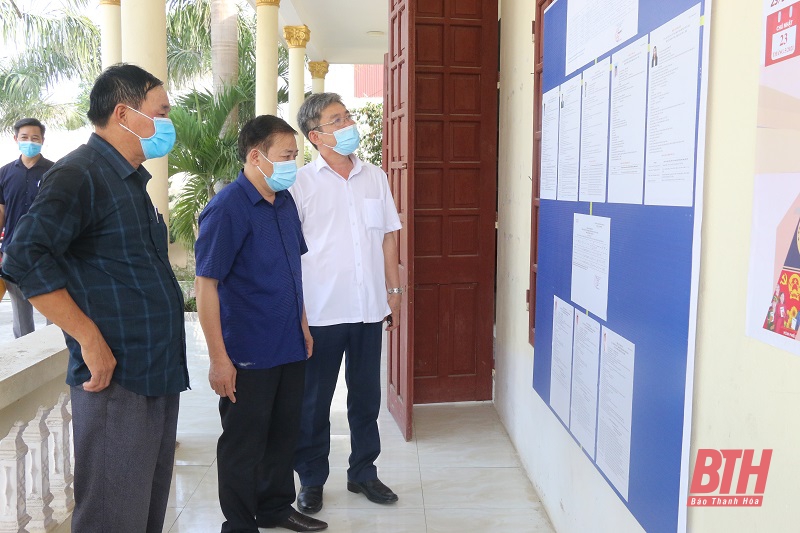 Kiểm tra công tác đáp ứng phòng, chống dịch COVID-19 tại huyện Nông Cống