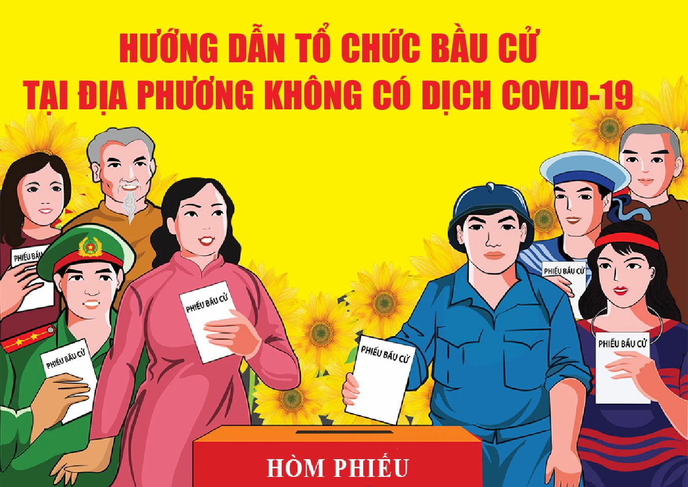 [Infographic] - Hướng dẫn tổ chức bầu cử tại địa phương không có dịch COVID-19