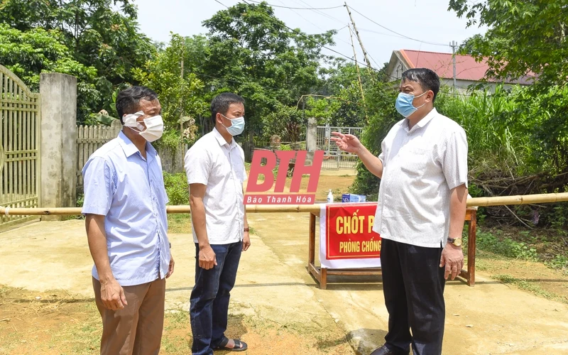Thanh Hóa phong tỏa các hộ dân gần nhà bệnh nhân dương tính với SARS-COV-2 tại Ngọc Lặc