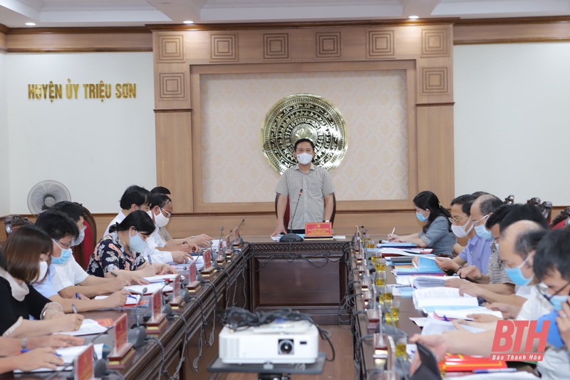Đồng chí Bí thư Tỉnh ủy Đỗ Trọng Hưng thăm và làm việc tại huyện Triệu Sơn