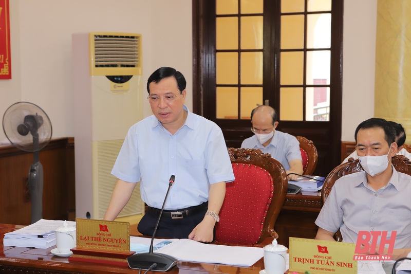 Ban Thường vụ Tỉnh ủy Thanh Hóa cho ý kiến vào nhiều nội dung quy hoạch tạo động lực phát triển của tỉnh