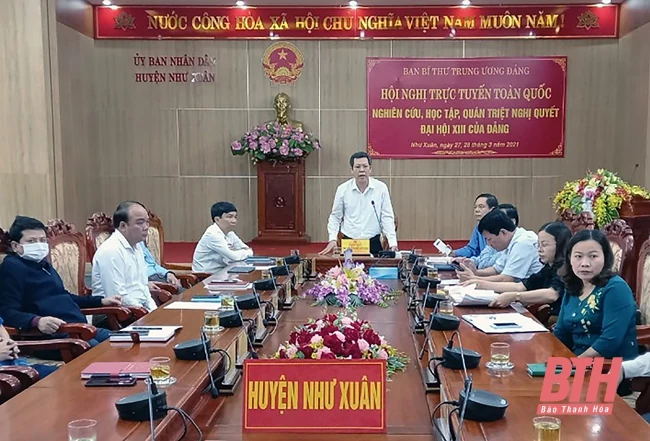 Như Xuân cụ thể hóa mục tiêu, nhiệm vụ, sớm đưa nghị quyết của Đảng vào cuộc sống
