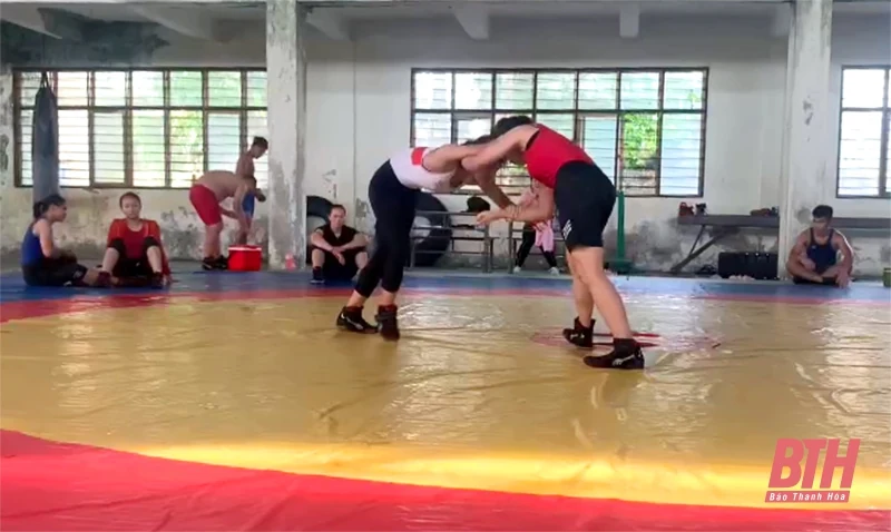 Tổ chức thi đấu giải nội bộ - sáng kiến mùa dịch của bộ môn vật Thanh Hóa