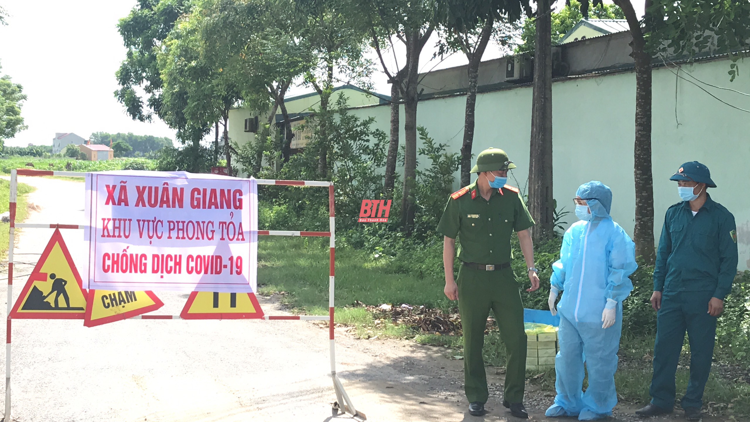 Huyện Thọ Xuân lập 9 chốt kiểm soát phong tỏa tại xã Xuân Giang