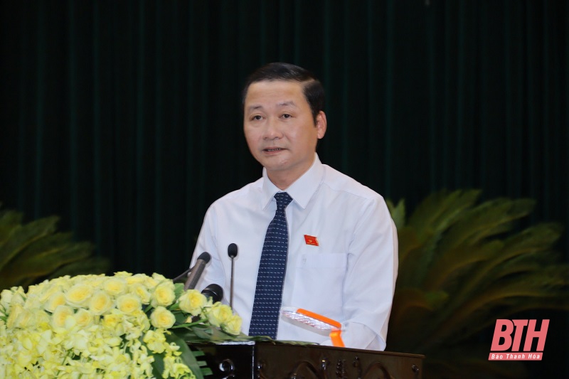 Chủ tịch UBND tỉnh Đỗ Minh Tuấn tiếp thu, giải trình những vấn đề đại biểu thảo luận tại Kỳ họp thứ hai, HĐND tỉnh khóa XVIII