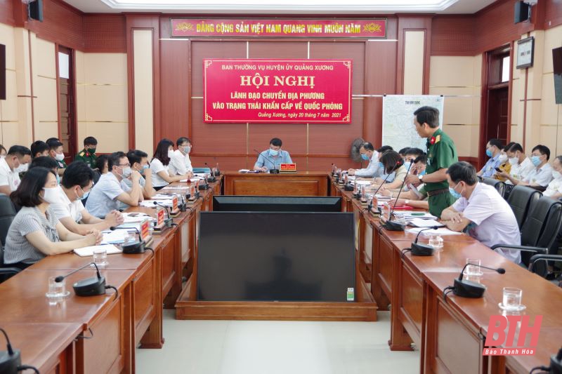 Huyện Quảng Xương tổ chức thành công diễn tập khu vực phòng thủ năm 2021