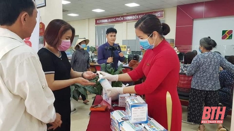 Agribank Nam Thanh Hóa chủ động thực hiện các biện pháp phòng, chống dịch, bệnh COVID-19