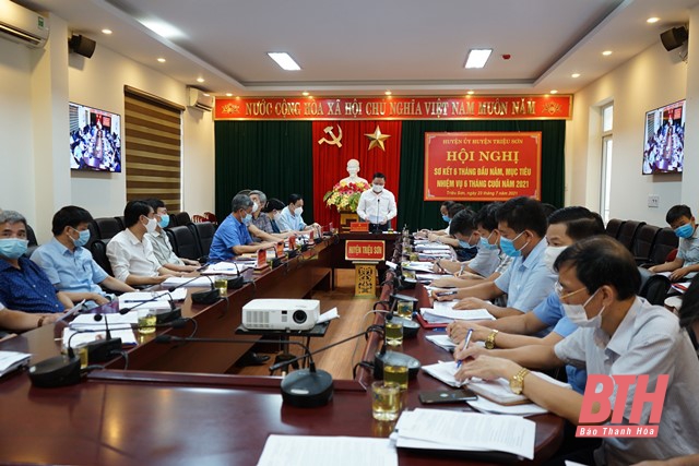 Huyện Triệu sơn tiếp tục thực hiện tốt các mục tiêu phát triển kinh tế - xã hội, xây dựng Đảng và hệ thống chính trị