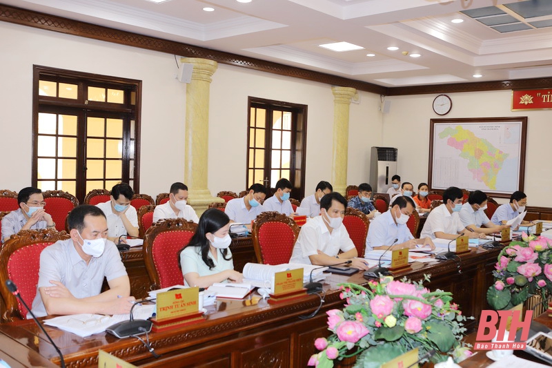 Ban Thường vụ Tỉnh ủy Thanh Hoá cho ý kiến vào các cơ chế, chính sách phát triển kinh tế - xã hội, văn hóa, giáo dục trên địa bàn
