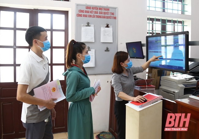 Huyện Như Thanh thúc đẩy sử dụng dịch vụ công trực tuyến