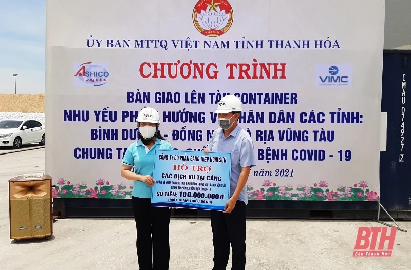 Thanh Hoá: Tiếp tục vận chuyển nhu yếu phẩm hỗ trợ các tỉnh phía Nam