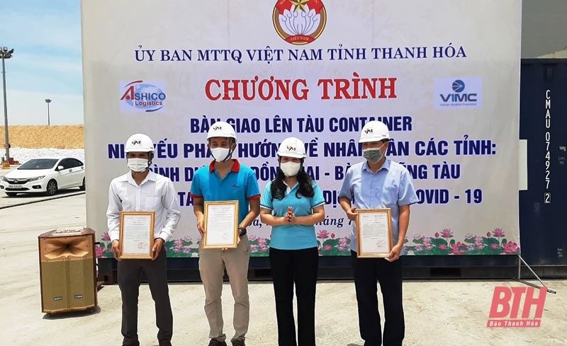 Thanh Hoá: Tiếp tục vận chuyển nhu yếu phẩm hỗ trợ các tỉnh phía Nam