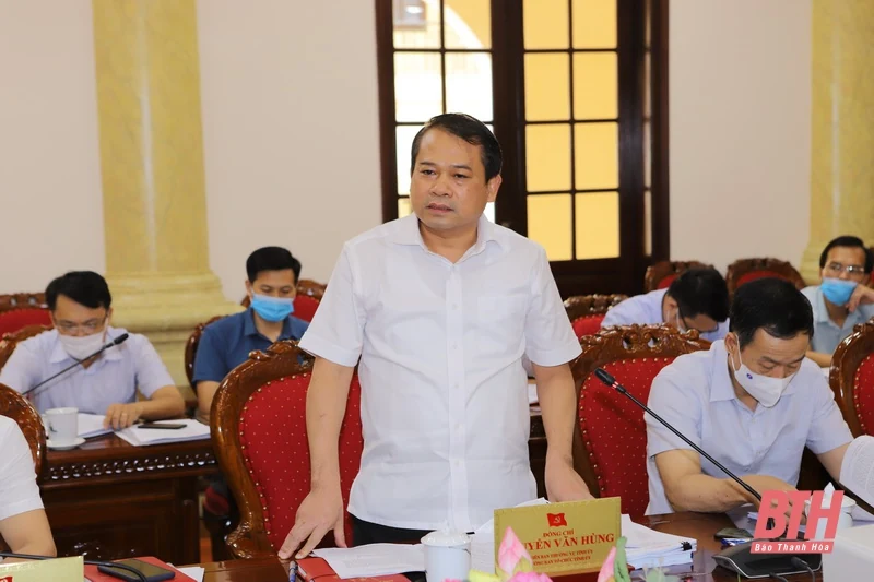 Ban Thường vụ Tỉnh ủy Thanh Hóa thảo luận, quyết định nhiều nội dung cơ chế, chính sách liên quan đến sự phát triển của tỉnh