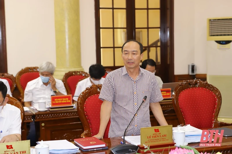 Ban Thường vụ Tỉnh ủy Thanh Hóa thảo luận, quyết định nhiều nội dung cơ chế, chính sách liên quan đến sự phát triển của tỉnh