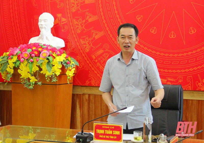 Phó Bí thư Tỉnh ủy Trịnh Tuấn Sinh kiểm tra công tác phòng chống dịch bệnh COVID-19 tại huyện Nga Sơn