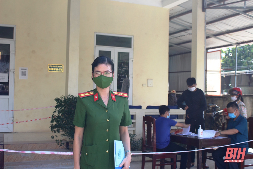 Công an huyện Triệu Sơn quyết liệt triển khai các biện pháp phòng chống dịch COVID-19