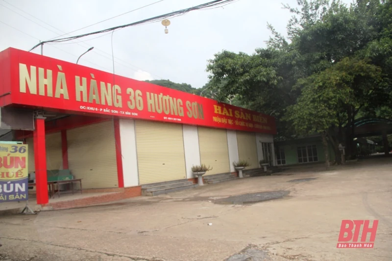 Quán ăn dọc Quốc lộ 1A trên địa bàn thị xã Bỉm Sơn đã dừng hoạt động