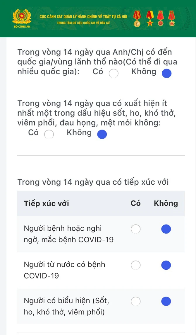 5 bước đơn giản để khai báo y tế qua phần mềm quản lý di biến động dân cư khi qua các chốt kiểm soát dịch