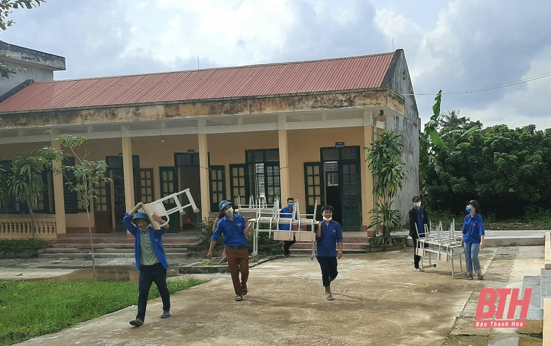 Huyện Nông Cống chuẩn bị đón học sinh trở lại trường