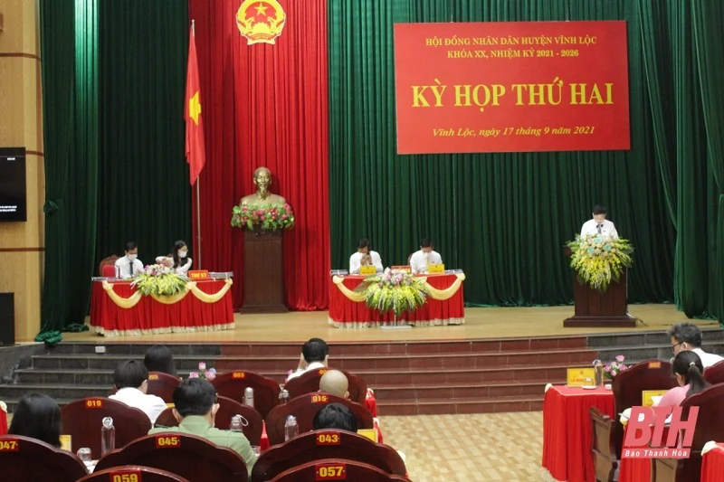 Kỳ họp thứ 2, HĐND huyện Vĩnh Lộc khóa XX thông qua 23 Nghị quyết