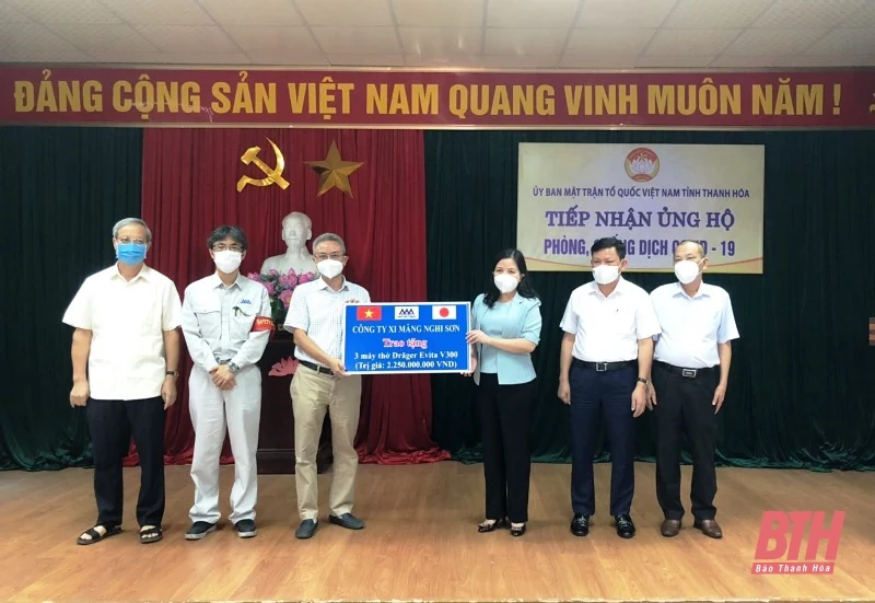 Các doanh nghiệp ủng hộ công tác phòng, chống dịch COVID-19