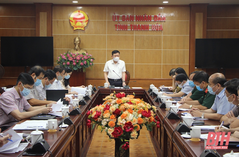 Phó Chủ tịch Thường trực UBND tỉnh Nguyễn Văn Thi nghe và cho ý kiến về dự thảo Chương trình đối ngoại tỉnh Thanh Hoá giai đoạn 2021-2025