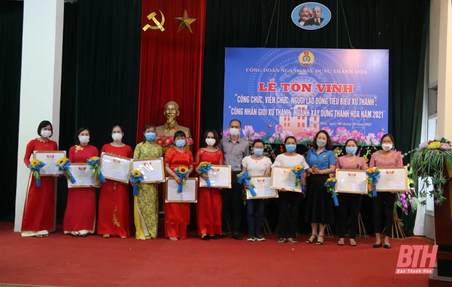 Ngành Xây dựng Thanh Hóa tôn vinh công chức, viên chức, người lao động tiêu biểu, công nhân giỏi