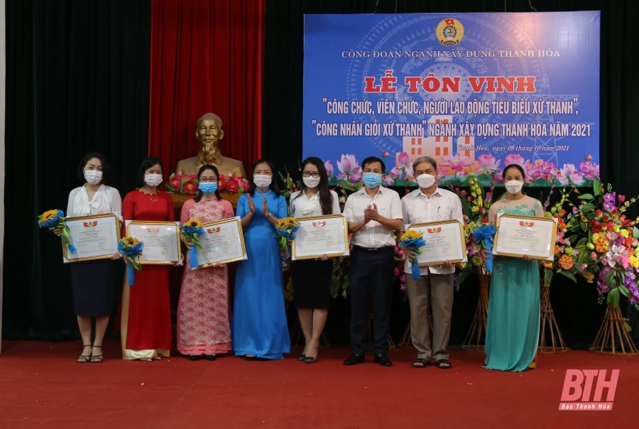 Ngành Xây dựng Thanh Hóa tôn vinh công chức, viên chức, người lao động tiêu biểu, công nhân giỏi