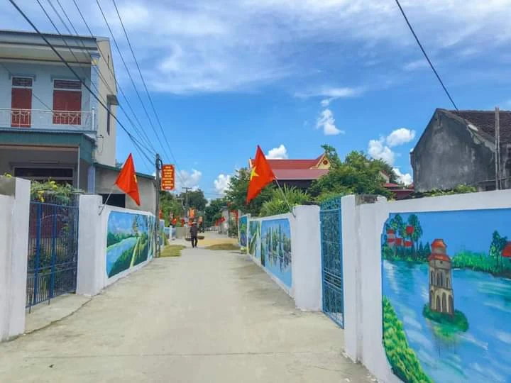 Đồng lòng trong xây dựng thôn nông thôn mới kiểu mẫu ở thôn Phương Giai, xã Vĩnh Tiến
