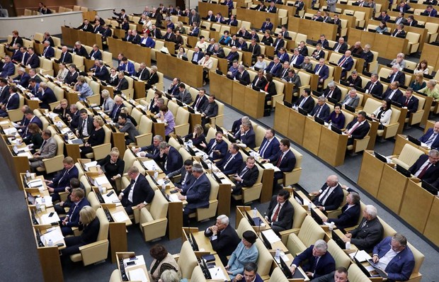 Duma Quốc gia khóa mới của Nga họp phiên toàn thể đầu tiên