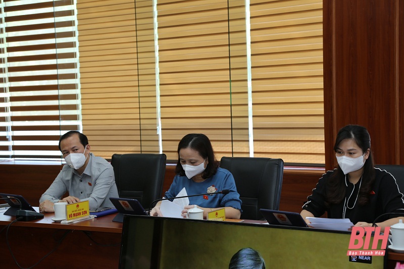 Đoàn ĐBQH tỉnh Thanh Hóa thảo luận về kết quả thực hiện kế hoạch phát triển kinh tế - xã hội năm 2021, công tác phòng chống dịch COVID-19