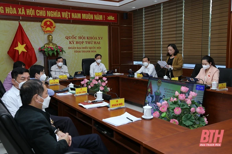 Đoàn ĐBQH tỉnh Thanh Hóa thảo luận về công tác phòng chống tội phạm và vi phạm pháp luật