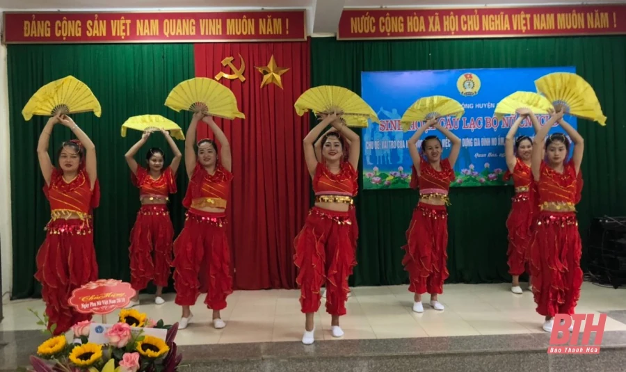 Sinh hoạt câu lạc bộ nữ công nhân, viên chức, lao động