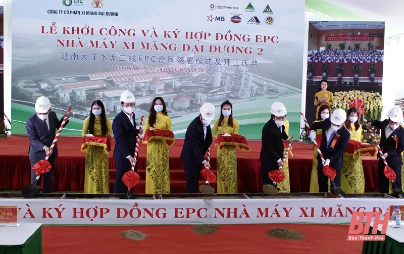 Khởi công và ký hợp đồng EPC Nhà máy xi măng Đại Dương 2