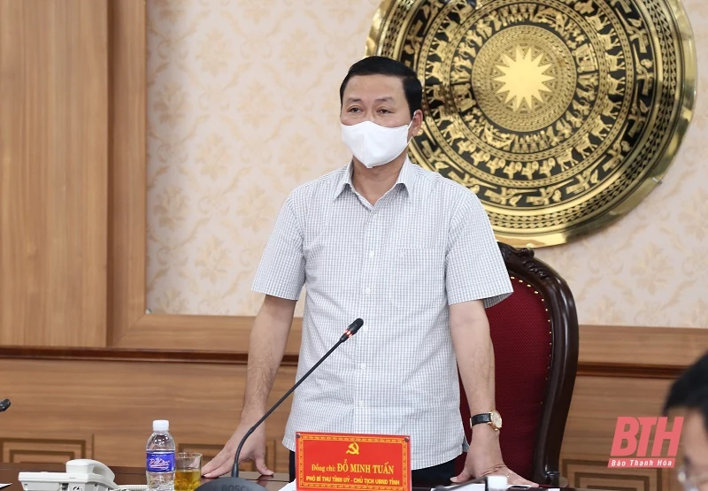 Chủ tịch UBND tỉnh Đỗ Minh Tuấn kiểm tra, chỉ đạo công tác phòng, chống dịch COVID-19 tại huyện Thọ Xuân và Triệu Sơn