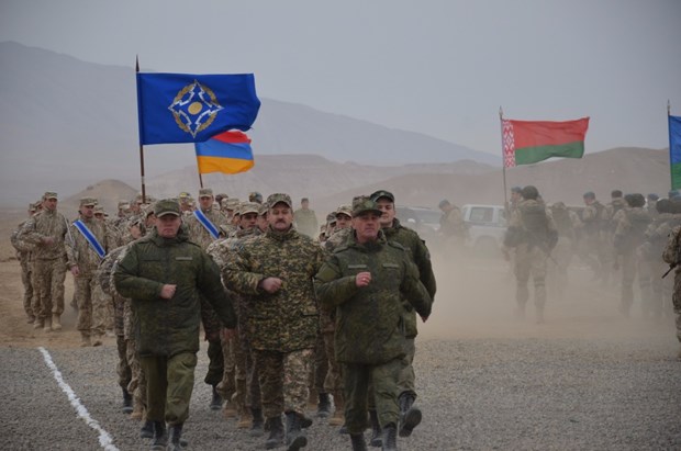 Lực lượng phản ứng nhanh của CSTO tập trận sát biên giới Afghanistan