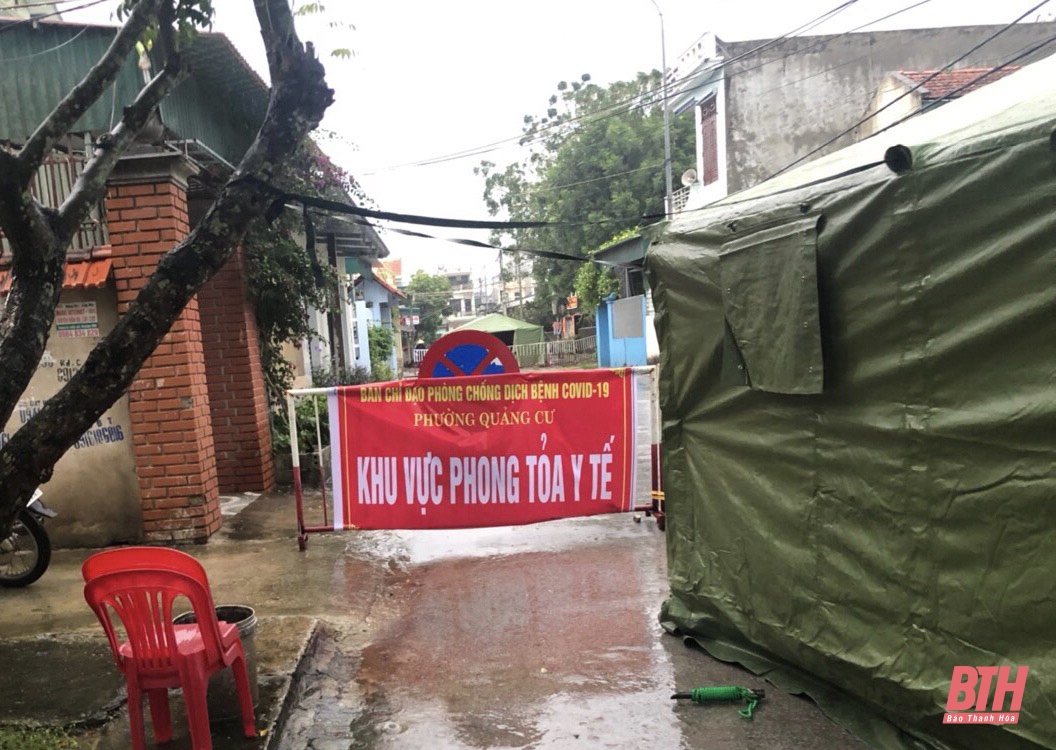 Thành phố Sầm Sơn dỡ phong tỏa cụm dân cư phố Minh Cát, phường Quảng Cư