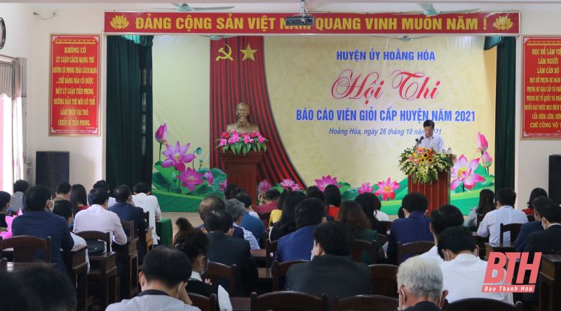 Huyện Hoằng Hóa tổ chức Hội thi báo cáo viên giỏi cấp huyện năm 2021