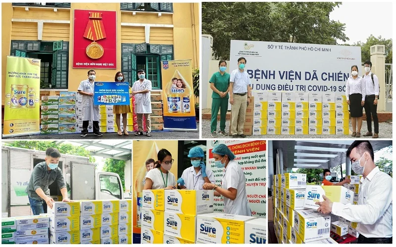 Vinamilk Sure Prevent Gold tri ân những chiến sỹ áo trắng