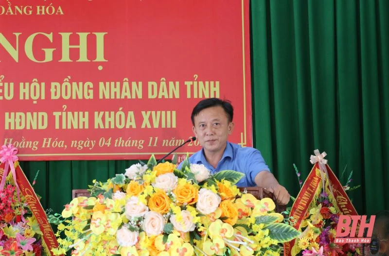 Đại biểu HĐND tỉnh tiếp xúc cử tri huyện Hoằng Hóa