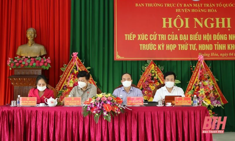Đại biểu HĐND tỉnh tiếp xúc cử tri huyện Hoằng Hóa