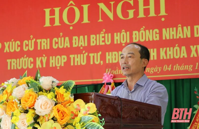Đại biểu HĐND tỉnh tiếp xúc cử tri huyện Hoằng Hóa