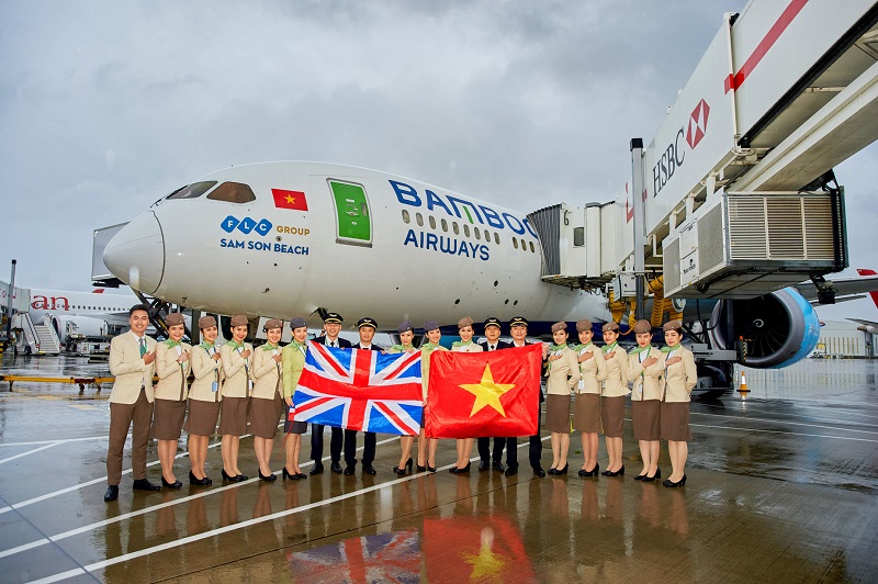 Bamboo Airways công bố đường bay thẳng Việt Nam - Anh và ra mắt tổng đại lý tại Anh
